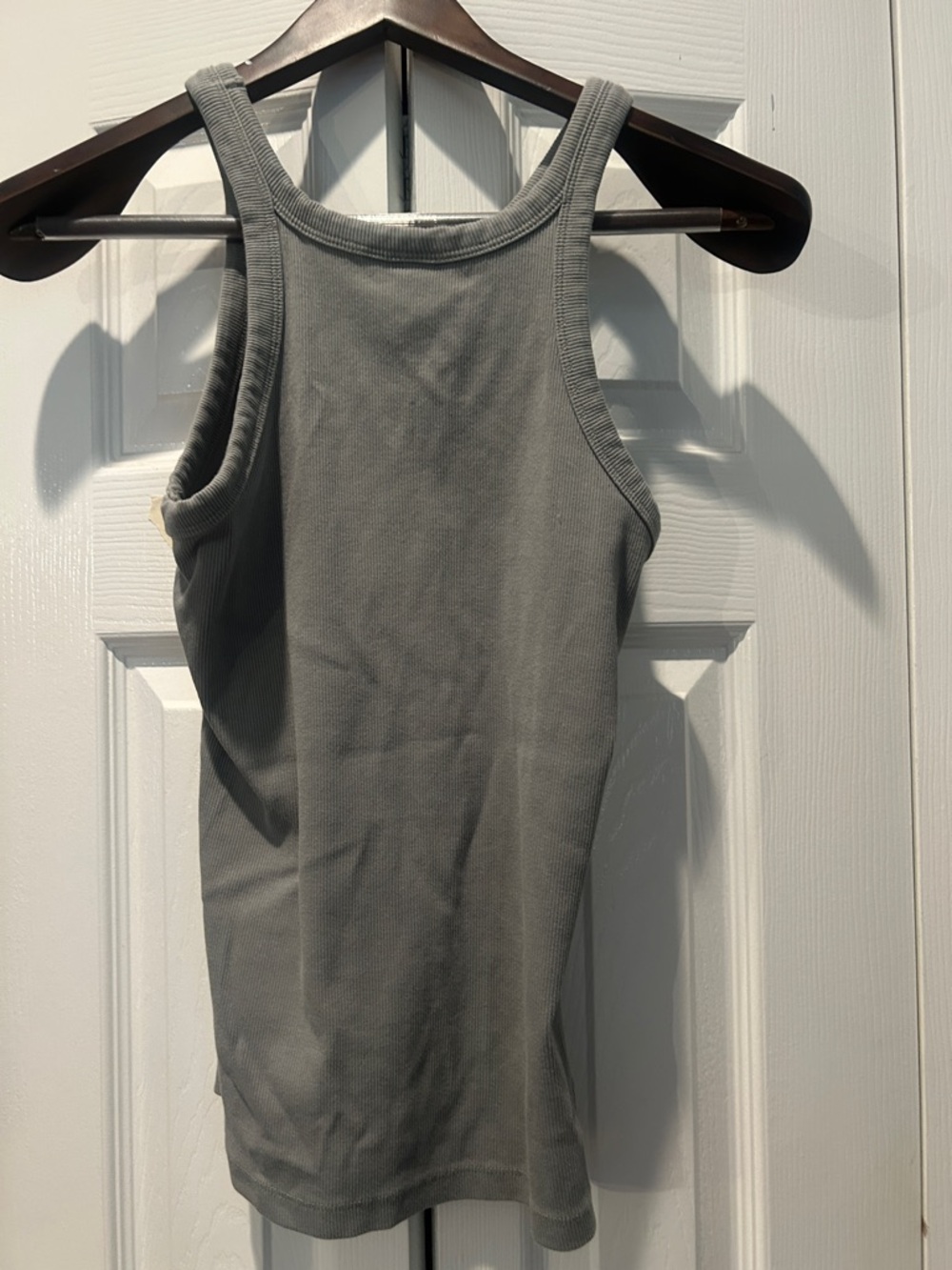 H&M Ribbed Tank Top - Slate Gray